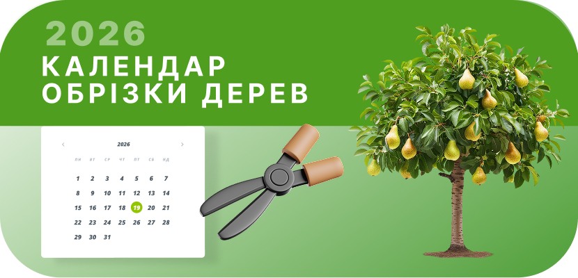 Календар обрізки дерев на 2026 рік