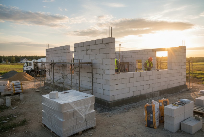 Будівництво з газоблоку: який клей обрати і навіщо потрібен бетоноконтакт для основи