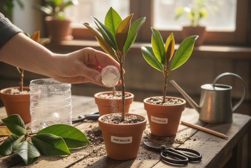 Як посадити магнолію з гілочки: покрокова інструкція Як посадити магнолію з гілочки: покрокова інструкція