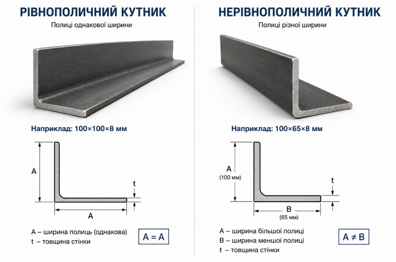 Що таке сталевий кутник і яким він буває?